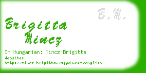 brigitta mincz business card